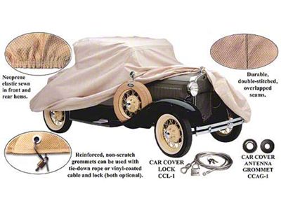 Model A Ford Car Cover - Poly-Cotton - Closed Cab Pickup (TT truck covers are not available)