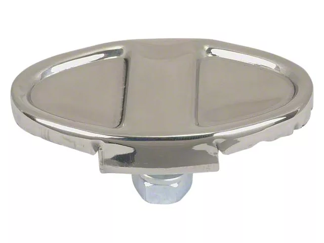 Model A Ford Center Bumper Clamp - Oval - Polished Stainless Steel