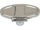 Model A Ford Center Bumper Clamp - Oval - Polished Stainless Steel