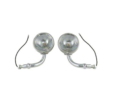 Model A Ford Cowl Lamps - Stainless Steel