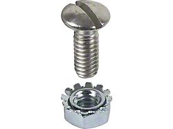 Model A Ford Dashboard Bolt Set - Stainless Steel - 12 Pieces