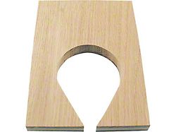 Dome Lamp Wood Block - Slant Windshield Fordor160-A (1931 Model A)
