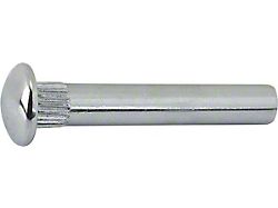 Model A Ford Door Hinge Pin - Slant Windshield Cars - Authentic - Chrome - 1-11/16 X 9/32