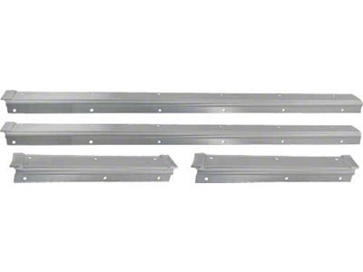 Model A Ford Door Sill Plates - Slant Windshield Fordor Sedan