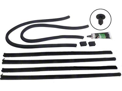 Model A Ford Door Window Channel Kit - Fordor Sedan - Rear Doors