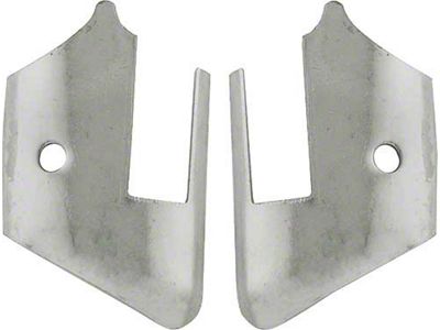 Model A Ford Drip Rail Tips - Rear - Nickel Plated - Coupe & Special Coupe