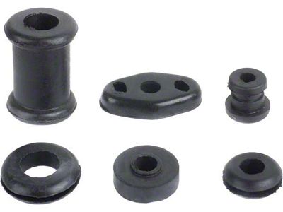 Model A Ford Firewall Grommet Set - 6 Pieces - Rubber