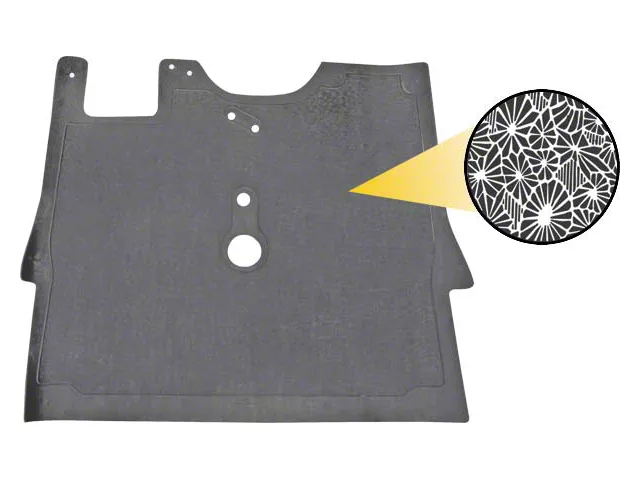 Model A Ford Floor Mat - Front - Brake To Front - June 1928To June 1929