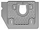 Model A Ford Floorboard Cover Plate - 6 X 8 - Metal Reinforced Rubber With Diamond Pattern