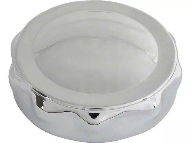 Model A Ford Gas Cap - Chrome Plated - Screw Type - Vented Style - Quality Reproduction