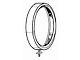 Model A Ford Headlight Rim - Stainless Steel - 8-3/4 ID