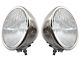 Model A Ford Headlights - Complete - Stainless Steel - 2 Bulb Type - Ford Script - 6 Volt