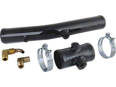 Model A Ford Heater Hook Up Kit - Powder-coated Black