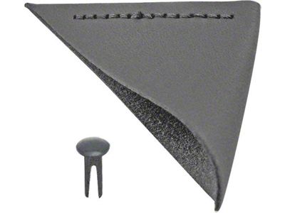 Hood Corners/ Leather With Black Rivets