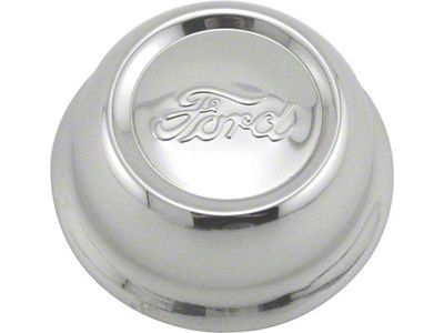 Model A Ford Hub Cap - Stainless Steel - Ford Script - Fits2-5/8 Rim Opening - Reproduction