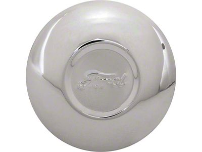 Model A Ford Hub Cap - Stainless Steel - Ford Script - Fits3-3/4 Rim Opening - Reproduction