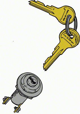 Ecklers Replacement Ign Switch Only/ Keys/ 1928-31