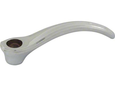 OPR Model A Ford Inside Door Handle - Lift Up Style - Scroll Type - Chrome - Stub Nose - Coupes & Tudor Sedans (Also, Mid 1930-31 Sport Coupe, Closed Cab Deluxe Delivery)
