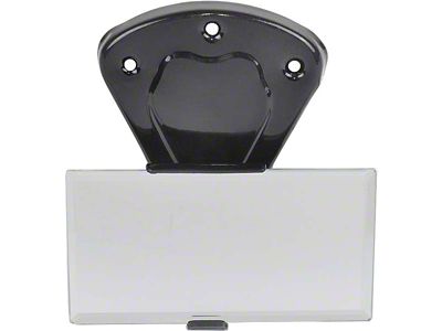 Inside Rear View Mirror Assembly - Closed Cars Only - Black - With Beveled Glass (1930-1931 Model A; 1930-1931 Model AA)