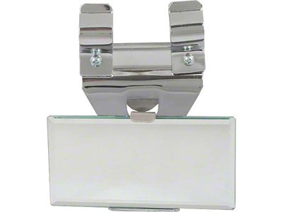 Inside Rear View Mirror Assembly - Open Cars Only - Chrome - Deluxe - Original (1930-1931 Model A; 1930-1931 Model AA)