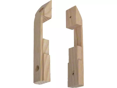 Model A Ford Latch Wood Door Lock Covers - 1928-29 Closed Cab Pickup