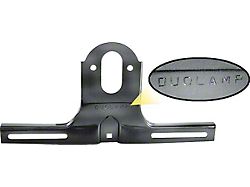 License Plate Bracket - Rear - Stamped Duo Lamp - Black Finish (1929-1931 Model A)