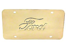 License Plate - Modern Sized Brass Plate - Ford Script (1928-1931 Model A)