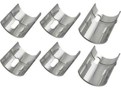 Model A Ford Main Bearing Set - Insert Style - .002 Oversize - 3 Pair - For Use With A6303