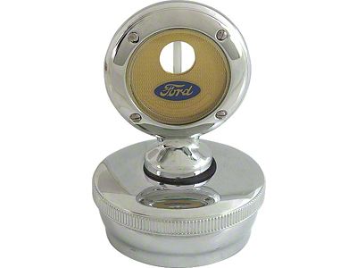 Model A Ford Moto-Meter - Chrome - Plain Trim - Includes Cap - 1930-31 Only