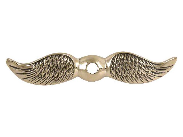 Model A Ford Moto-Meter Wings - Polished Brass