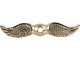 Model A Ford Moto-Meter Wings - Polished Brass