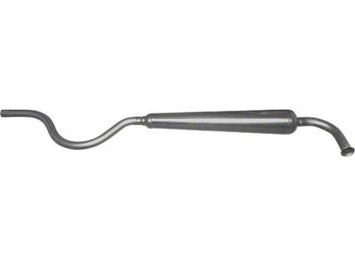 Steel Muffler; High Temperature Black (Late 28-Mid 29 Model A)