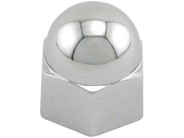 Model A Ford Nut Cover - Die Cast Chrome - 9/16 - Common For Intake Manifold Nuts