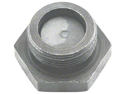 Model A Ford Oil Drain Plug - Plain Steel Finish - Built-InMagnet