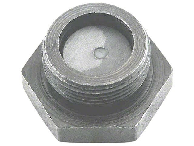 Model A Ford Oil Drain Plug - Plain Steel Finish - Built-InMagnet