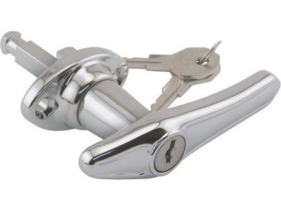 OPR Model A Ford Outside Door Handle - Locking - Chrome - Closed Car - Right Side Only - Coupe & Tudor Sedan
