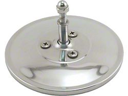 Mirror Head/ Stainless/ 4 Dia./for Hinge Pin Mirror (Also 1935-1940 Passenger except Open Car)