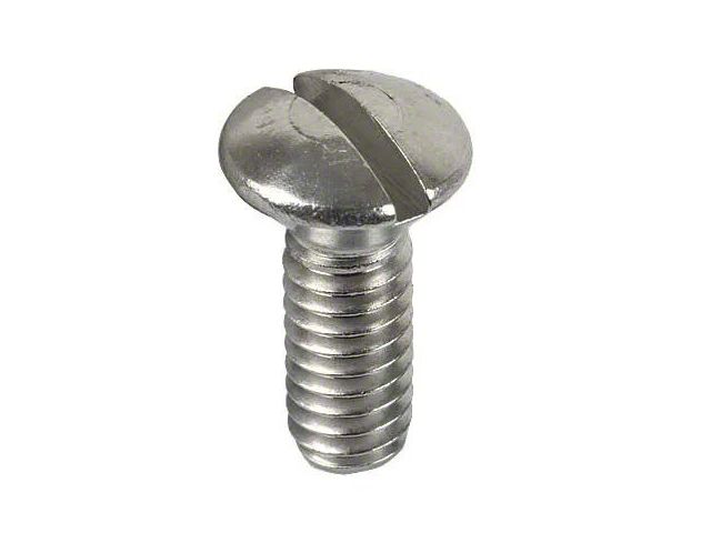 Model A Ford Oval Head Machine Screw - 1/4-20 X 3/4 - Stainless Steel - Slotted