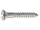 Model A Ford Oval Head Wood Screw - 10 X 1-1/4 - Slotted