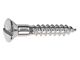 Model A Ford Oval Head Wood Screw - 8 X 1 - Slotted