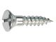 Model A Ford Oval Head Wood Screw - 8 X 3/4 - Slotted