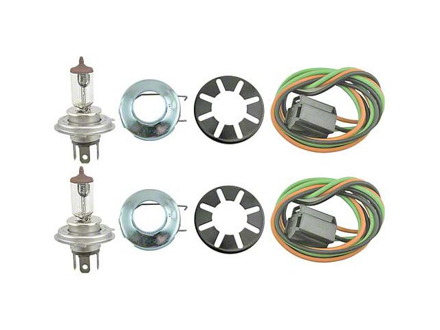 Model A Ford Quartz Halogen Conversion Kit - 6 Volt - Converts Your Reflectors