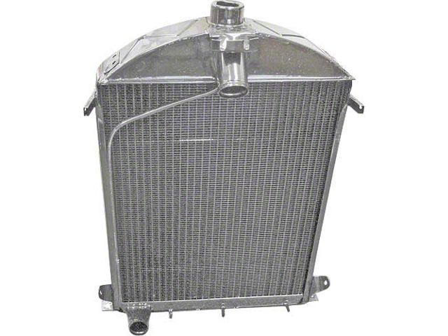 Model A Ford Radiator - 3 Row - 5-1/2 Fins Per Inch - Flat Tube