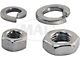 Radiator Support Rod Nuts and Lock Washers; Clear Zinc (28-31 Model A)