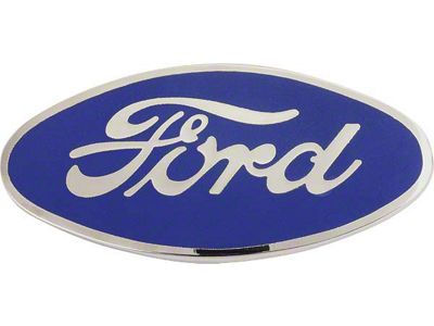 28-30/radiator Emblem/script/blue On Chrome