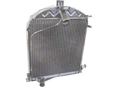 Model A Ford Radiator - Heavy Duty - 3 Row - 8 fins Per Inch - Flat Tube