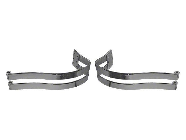 Model A Ford Rear Bumper Bar Set - Polished Stainless Steel- 1928-29 Only