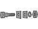 Model A Ford Rumble Lid Hinge Pivot Bolt Set - Black Oxide - 10 Pieces