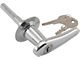 Model A Ford Rumble & Trunk Locking Handle - Die-Cast Chrome - Includes 2 Keys