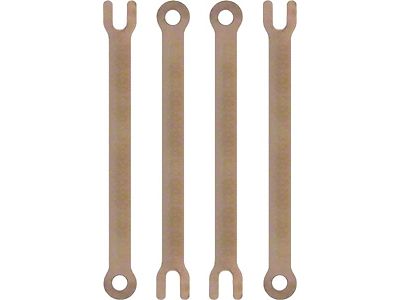 Model A Ford Spark Plug Connector Set - Straight - Bronze -3-1/8 Long (Used through May, 1930)